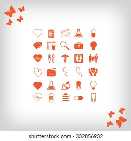 Medical icons set