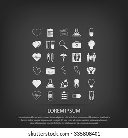 Medical icons set