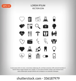 Medical icons set