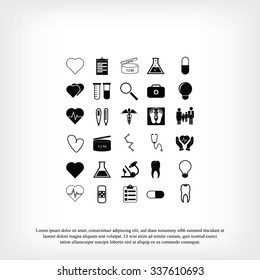 Medical icons set