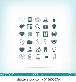 Medical icons set