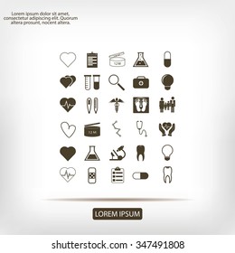 Medical icons set