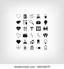 Medical icons set