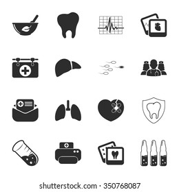 Medical icons set. 