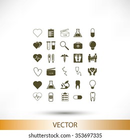 Medical icons set