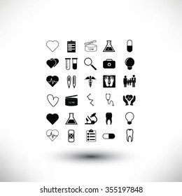Medical icons set