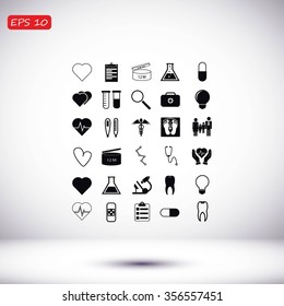 Medical icons set