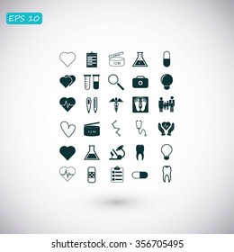 Medical icons set