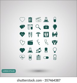 Medical icons set