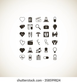 Medical icons set