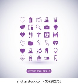 Medical icons set