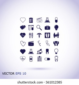 Medical icons set