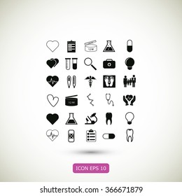 Medical icons set