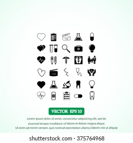 Medical icons set
