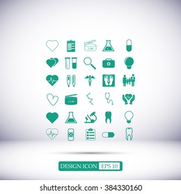 Medical icons set