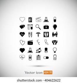 Medical icons set