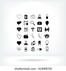 Medical icons set