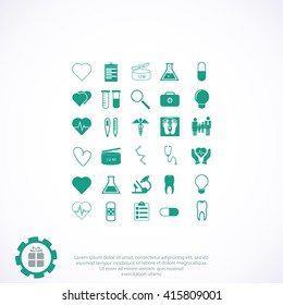 Medical icons set
