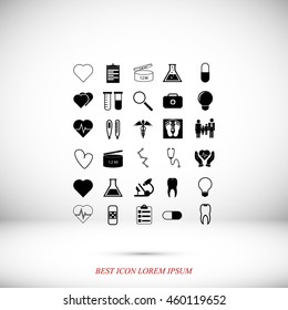 Medical icons set