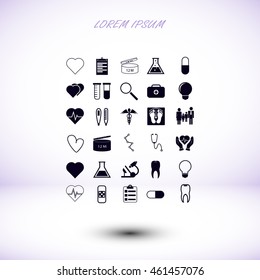 Medical icons set