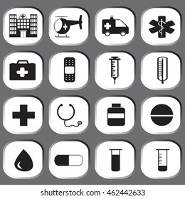 Medical icons set
