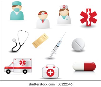  Medical icons set