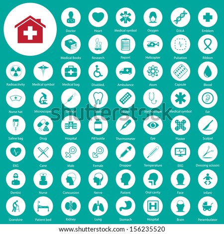 medical icons set