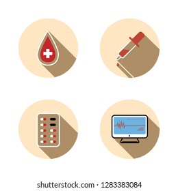 Medical Icons , Set of hospital and medical care symbol collection.