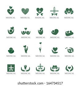 Medical Icons Set - Isolated On White Background - Vector Illustration, Graphic Design Editable For Your Design