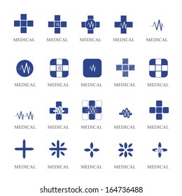 Medical Icons Set - Isolated On White Background - Vector Illustration, Graphic Design Editable For Your Design