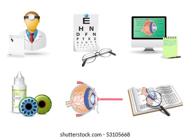 Medical icons set | Ophthalmology