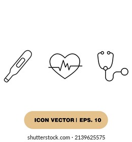 medical icons set . medical pack symbol vector elements for infographic web
