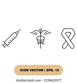 medical icons set . medical pack symbol vector elements for infographic web