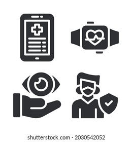 medical icons set. Perfect for website mobile app, app icons, presentation, illustration and any other projects.