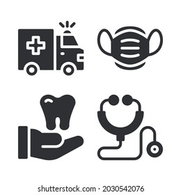 medical icons set. Perfect for website mobile app, app icons, presentation, illustration and any other projects.