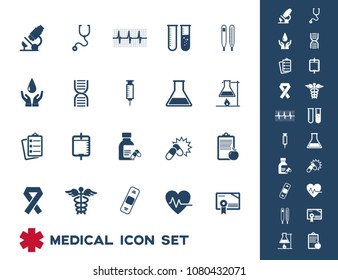 medical icons set vector