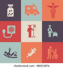 Medical Icons Set. Vector Icons