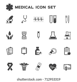 medical icons set vector
