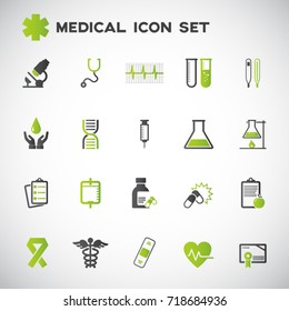 medical icons set vector