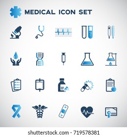 medical icons set vector