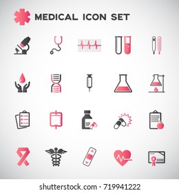medical icons set vector