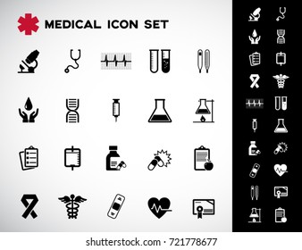 medical icons set vector