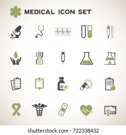 medical icons set vector