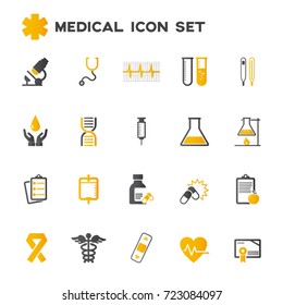 medical icons set vector