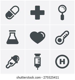 Medical Icons Set, Vector Design