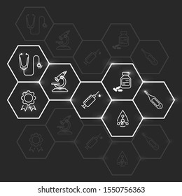 Medical icons set. Vector illustration.