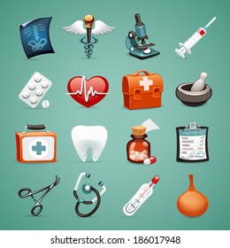 Medical Icons Set1.1 In the EPS file, each element is grouped separately.