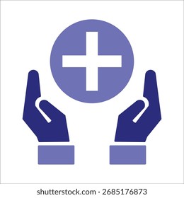 ícones médicos. vetor colorido simples