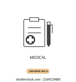 medical icons  symbol vector elements for infographic web