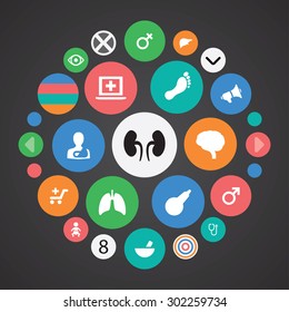 Medical icons universal set for web and mobile